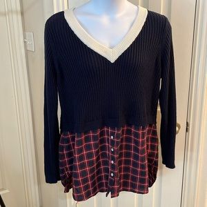 Venus faux layered sweater size 3X